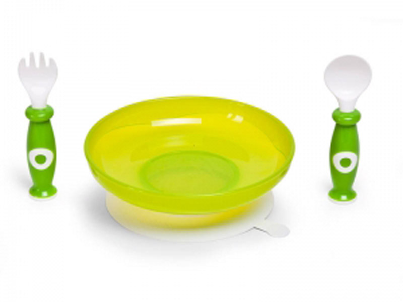 childhome bord & met zuignap groen kopen | Babybinni Webshop