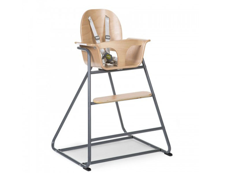 childhome IRONWOOD BABY STOEL NATURAL + ANTRACIET