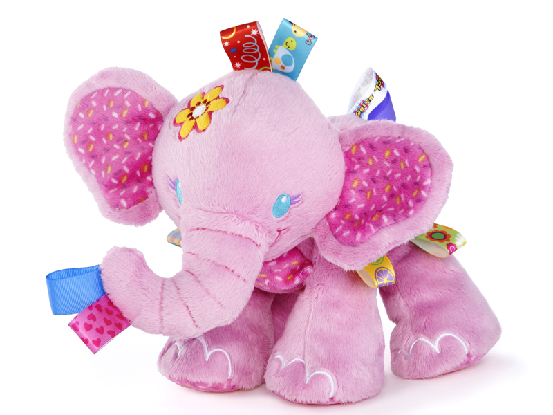 namens lezer Kauwgom Taggies play knuffel olifant pink kopen | Babybinni Webshop
