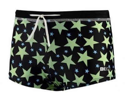 Beco zwembroek zwart met groene sterren Kopen