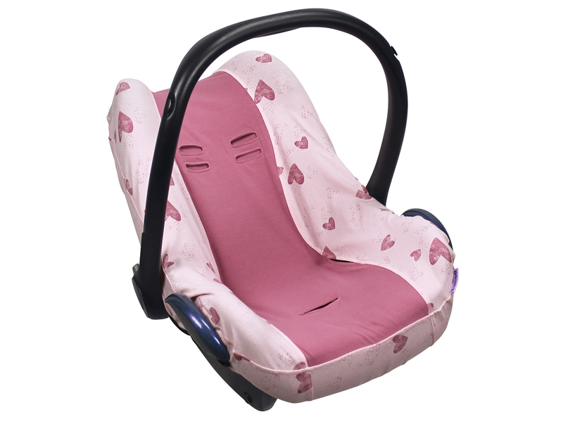 dooky seat cover roze hartjes kopen | Babybinni