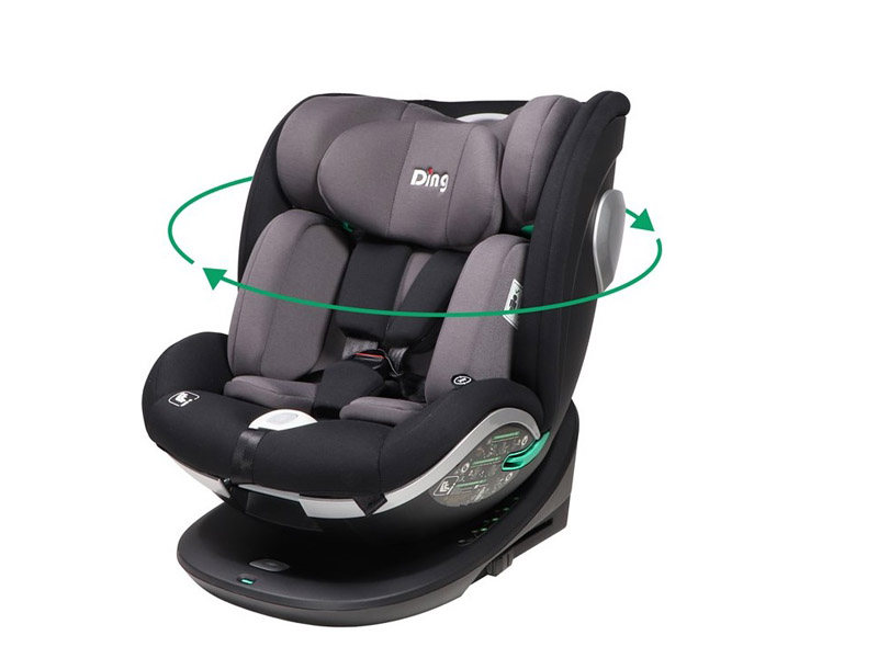 Ding DING - CAR SEAT - GR 0/1/2/3 - I-SIZE - 40-150 CM - MACE - GRIJS (0-36 KG) - 360