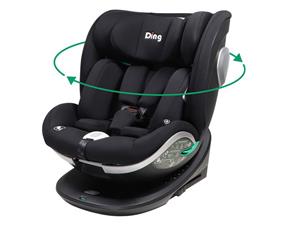 Ding DING - CAR SEAT - GR 0/1/2/3 - I-SIZE - 40-150 CM - MACE - BLACK (0-36 KG) - 360