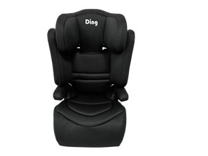 Ding DING - CAR SEAT - GR 2/3 - I-SIZE - 100-150 CM - RILEY - BLACK - BASIC smal model !