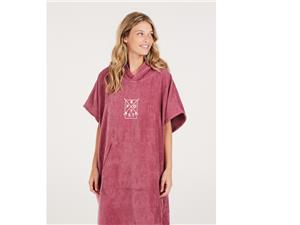 Protest Poncho coral red